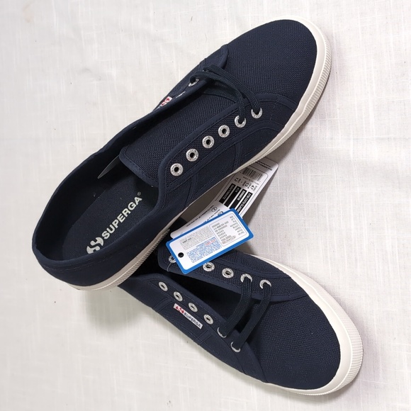 Superga sneaker shoes 2750 Cotu Classic, Navy blue, men 's Size 13, NWT - Picture 2 of 12